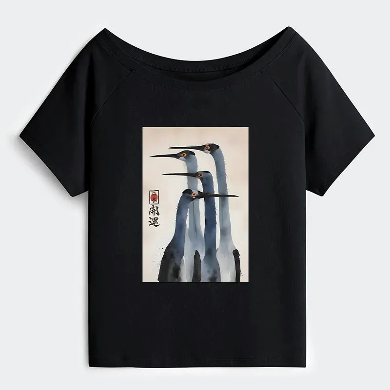 Vintage Sandhill Crane Tee Daily Wear