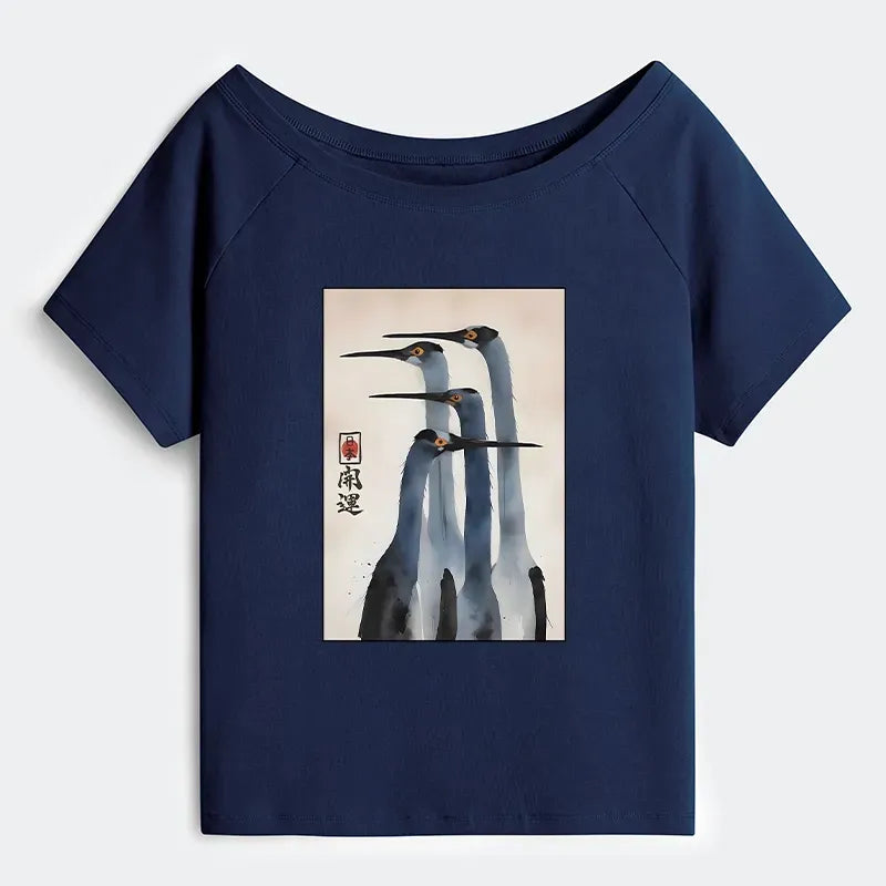 Vintage Sandhill Crane Tee Daily Wear