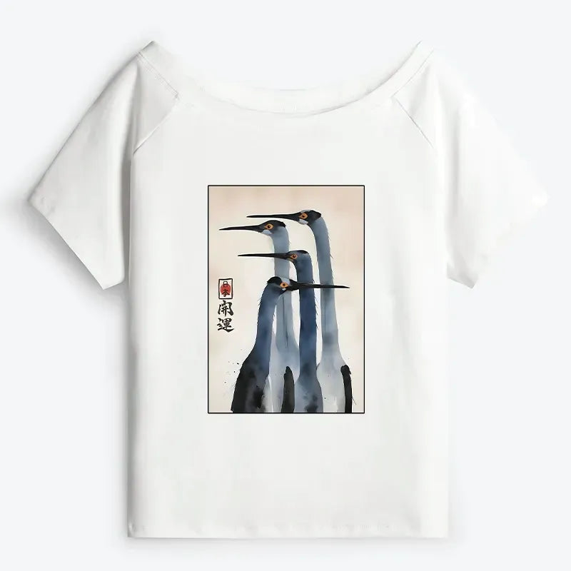 Vintage Sandhill Crane Tee Daily Wear