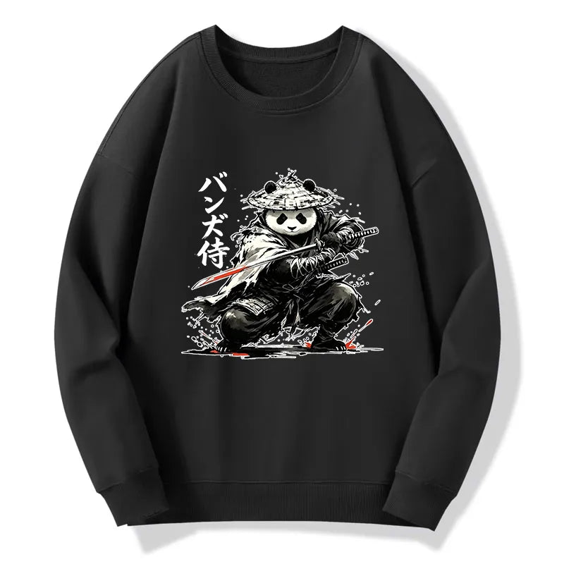 Kyoto-Lion Panda Samurai Warrior Classic Sweatshirt