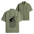 funny capybara bicycle shirt for daily wear