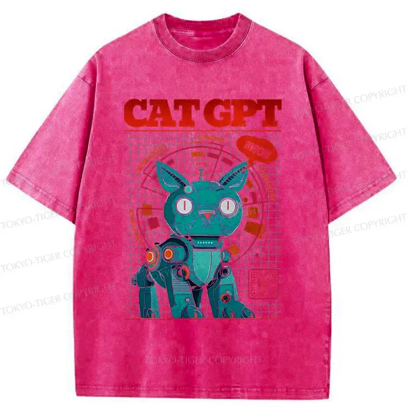 Vintage Cat Tee for Summer