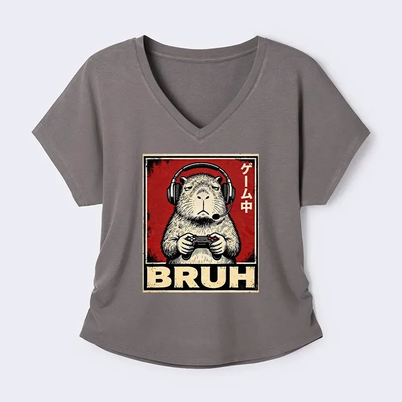 kyoto lion capybara shirt for women