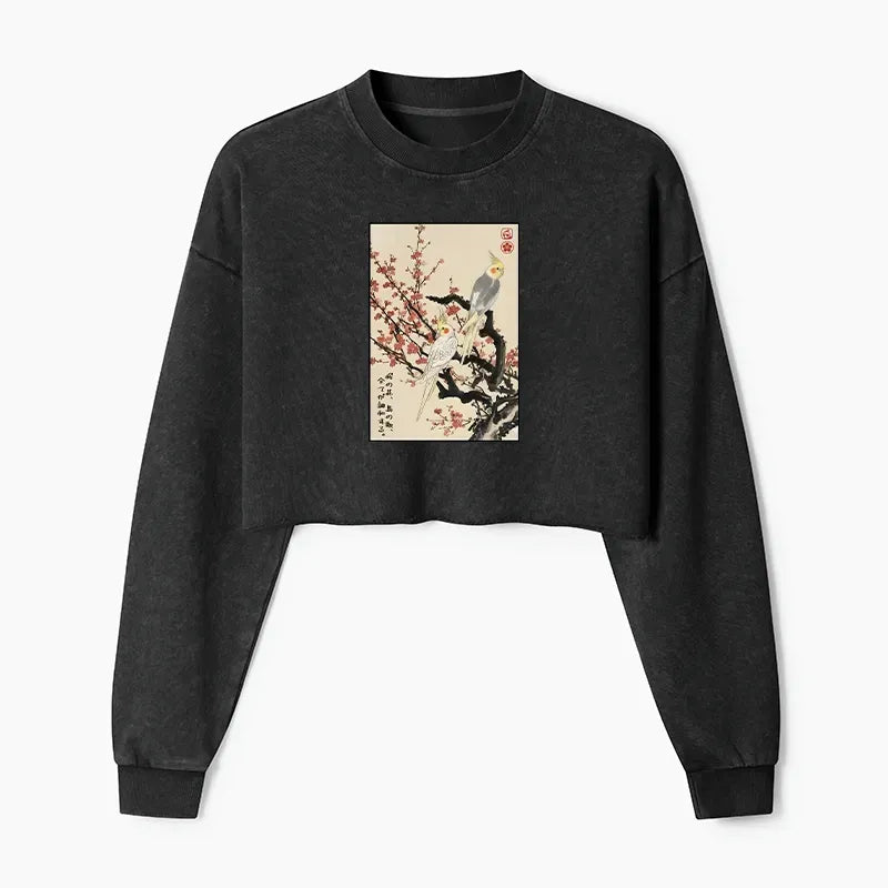 Vintage japanese crop sweatshirt on sale