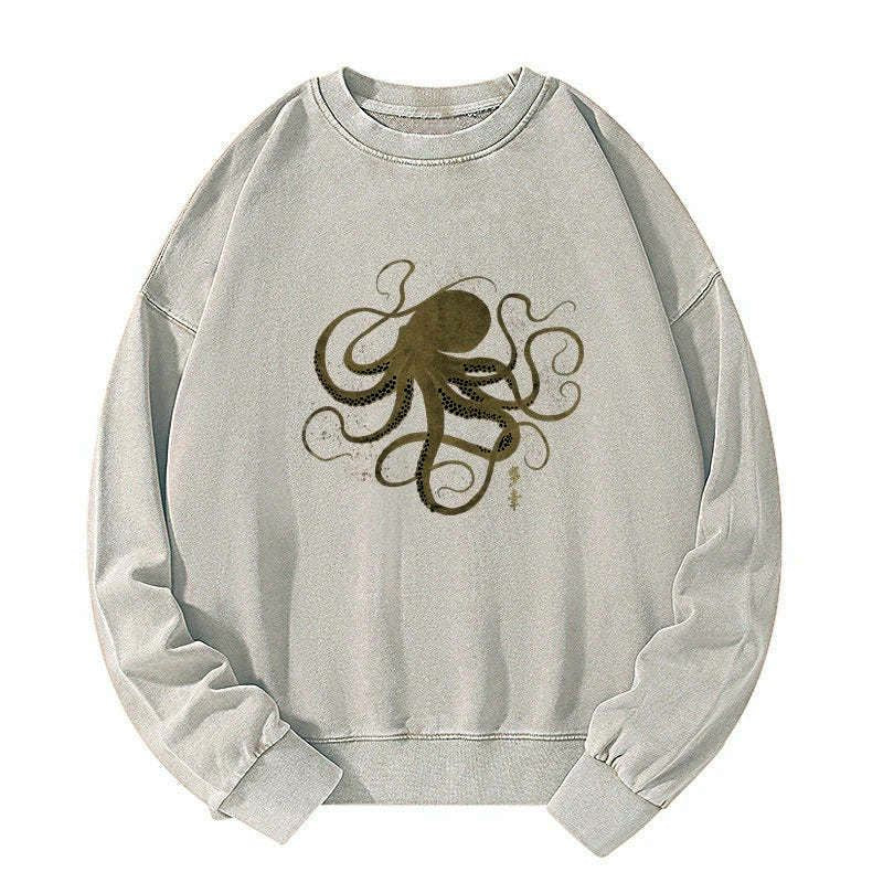 Japanese Octopus Tattoo Sweatshirt for Men
