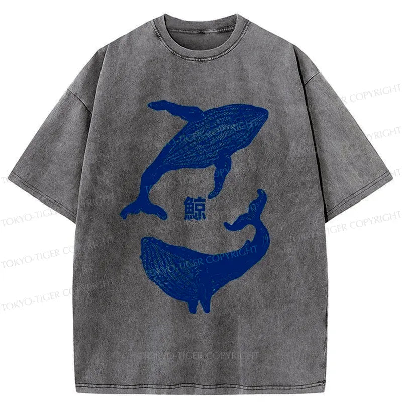 kyoto lion vintage whale tee