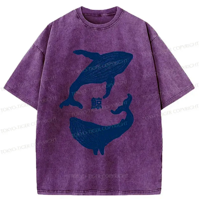 kyoto lion vintage whale tee