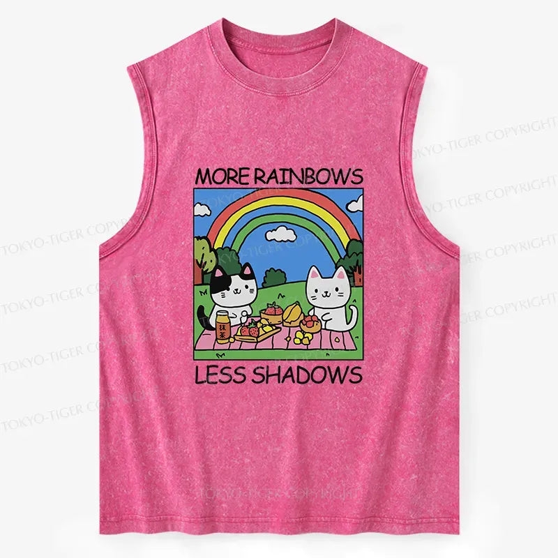 Japanese vintage washed tank top for summer