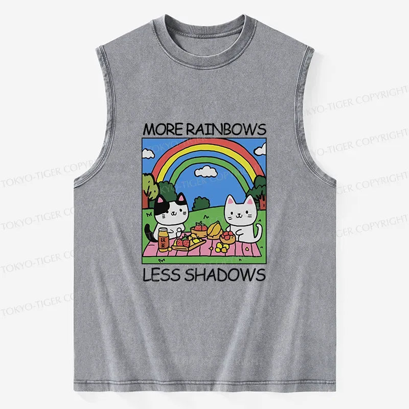Japanese vintage washed tank top for summer