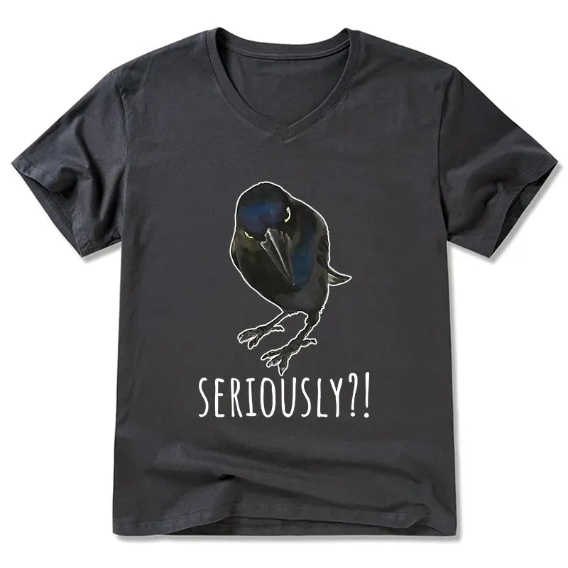 Japanese Raven V-Neck for Daily Wear