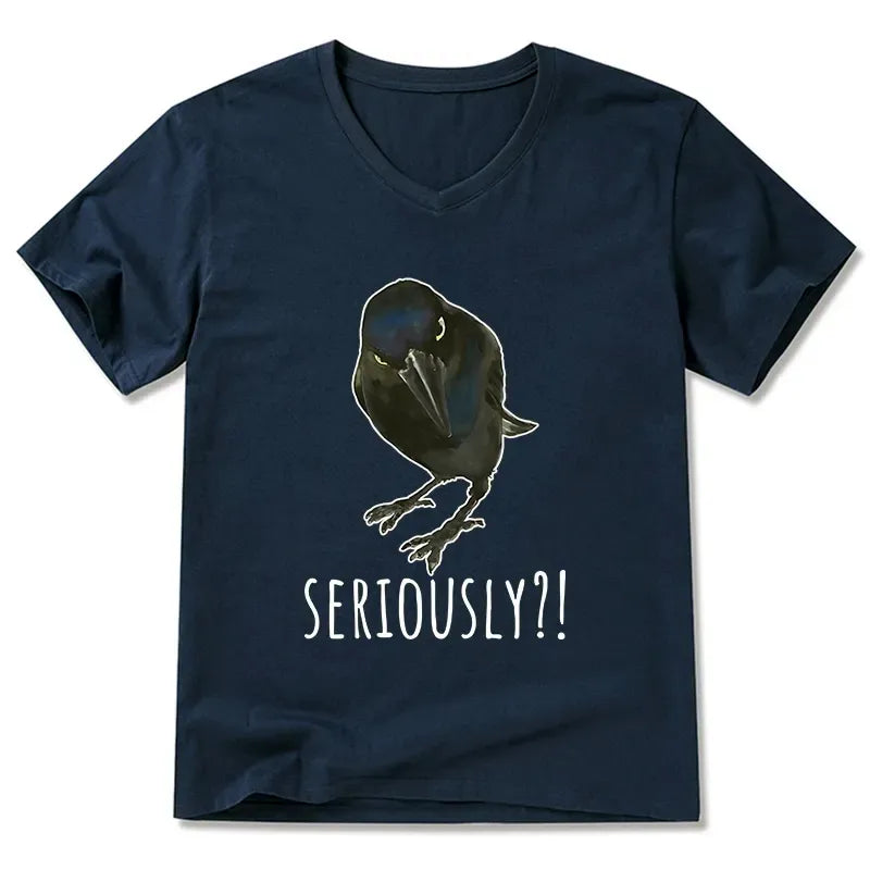 Japanese Raven V-Neck for Daily Wear