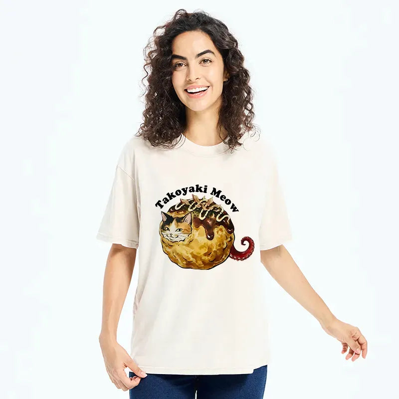 Washed unisex t-shirt for summer