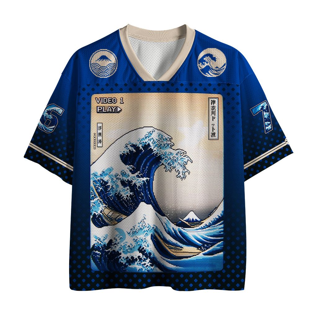 Kyoto-Lion Pixel Wave Mesh Jersey
