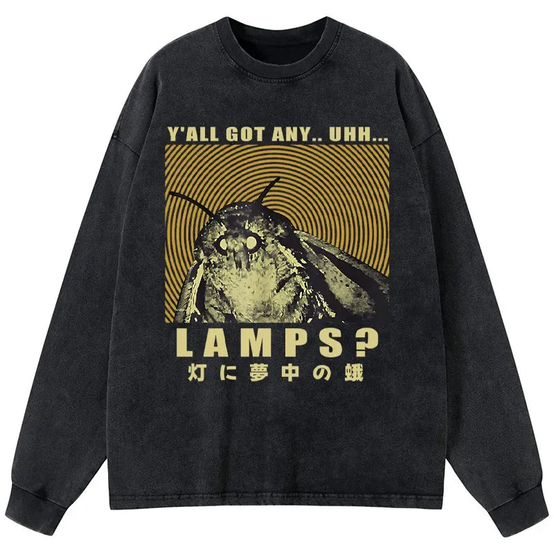 Japanese Washed Long Sleeve T-Shirt for Men