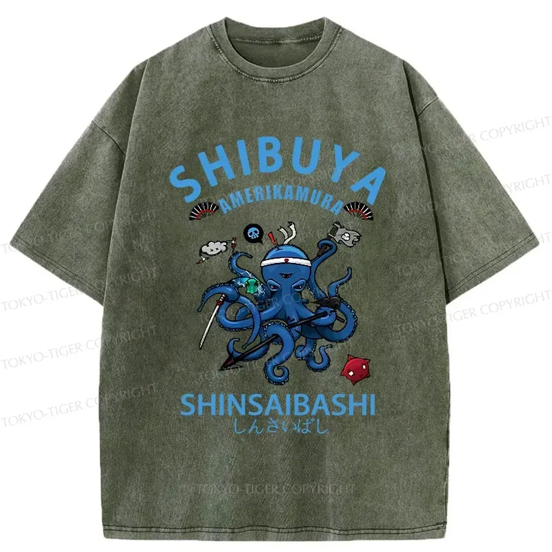 Washed Ukiyo-e Tee for Summer