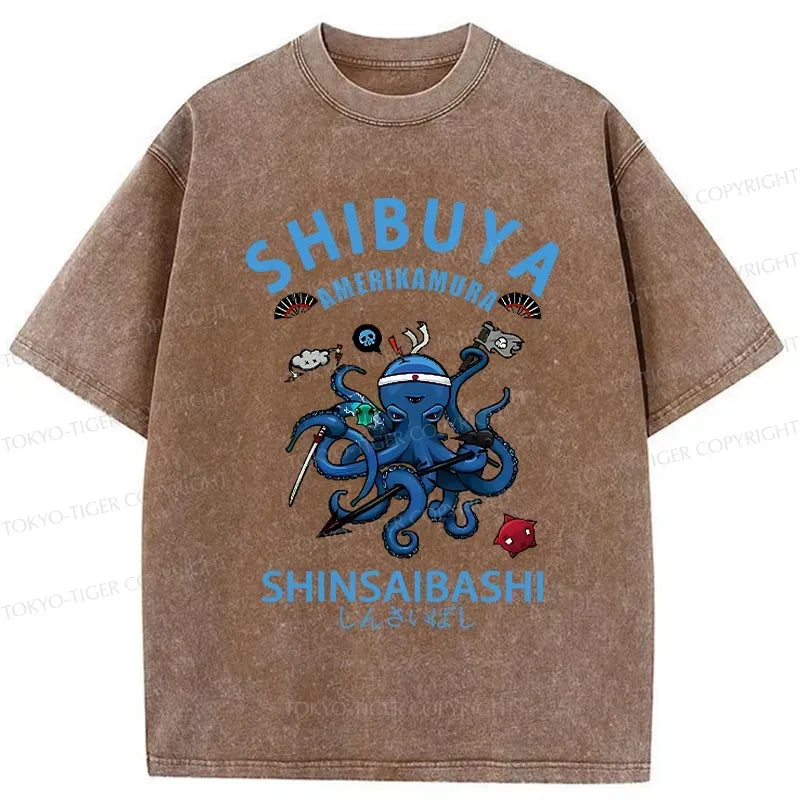 Japanese Octopus T-Shirt with Free Shipping