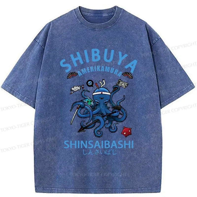 Japanese Octopus T-Shirt with Free Shipping
