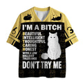 Unisex Cat Mesh Jersey for Daily Wear