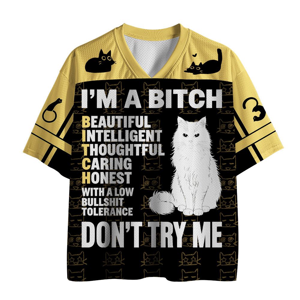 Unisex Cat Mesh Jersey for Daily Wear