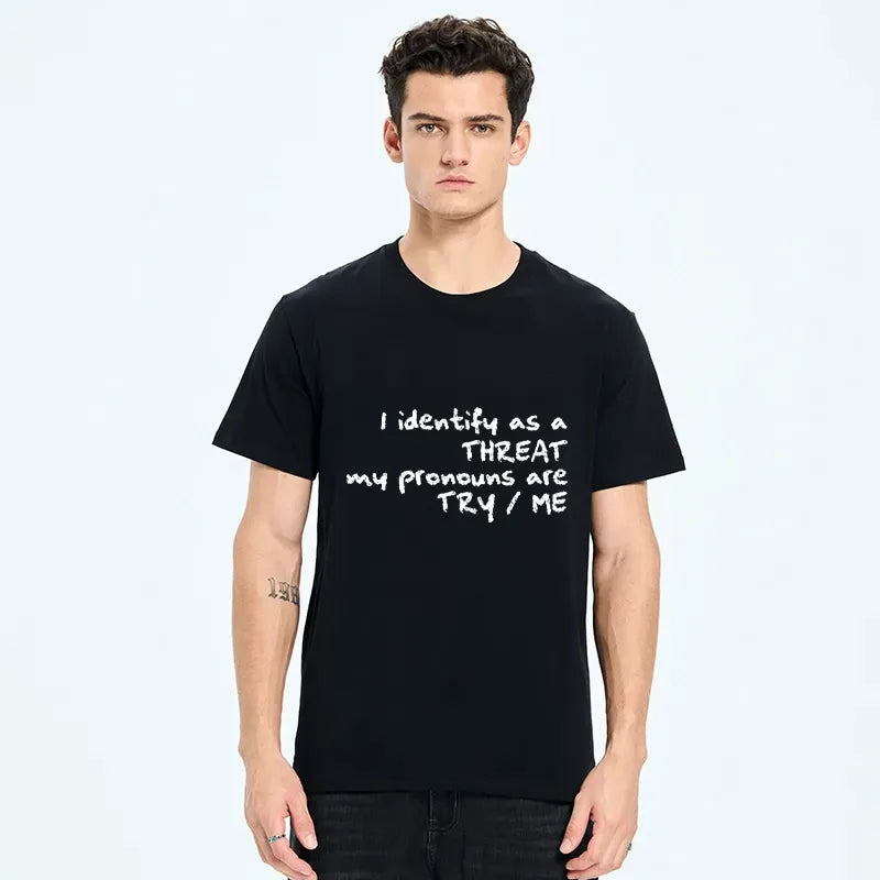 kyoto lion don't test me i'm a threat t-shirt