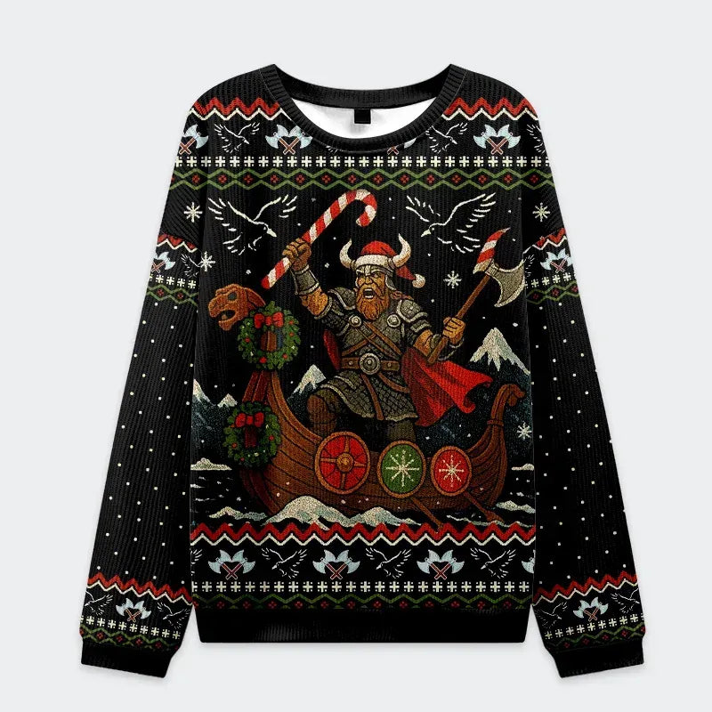 Japanese Christmas ugly sweatshirt for holiday party