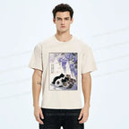 Kyoto-Lion Cats plotting under the wisteria T-Shirt