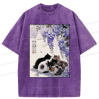 Vintage Kyoto cat tee for vacation