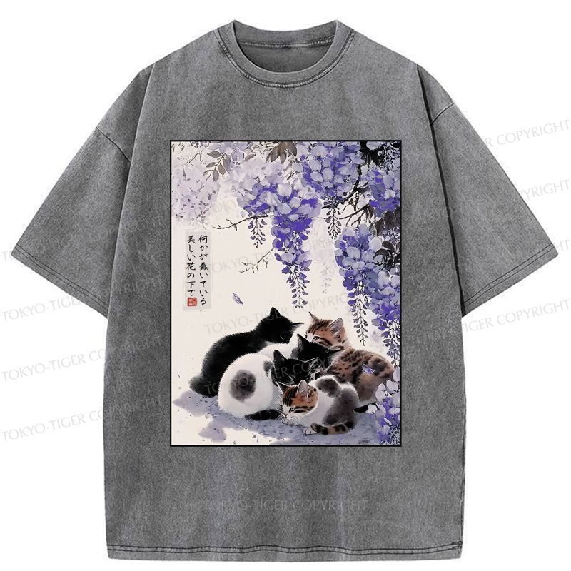 Vintage Kyoto cat tee for vacation