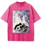 Unisex cotton cat t-shirt for daily wear