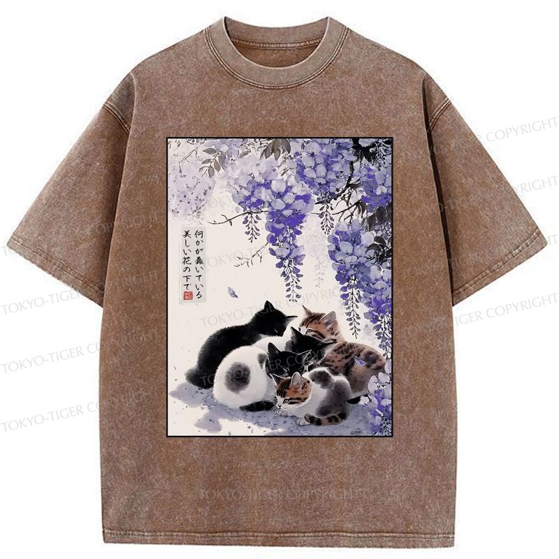 Vintage Kyoto cat tee for vacation