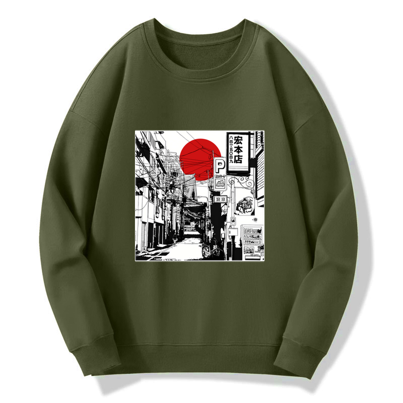 Kyoto-Lion Sunrise On The Street Sweatshirt