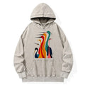 Vintage Ukiyo-e Cranes Hoodie for Daily Wear