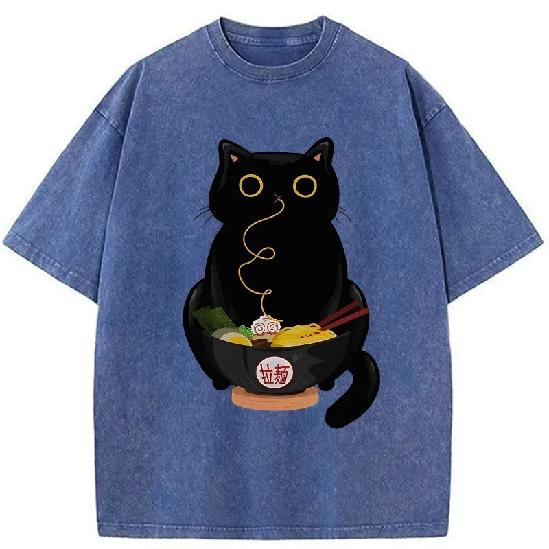 kyoto lion washed tee for streetwear
