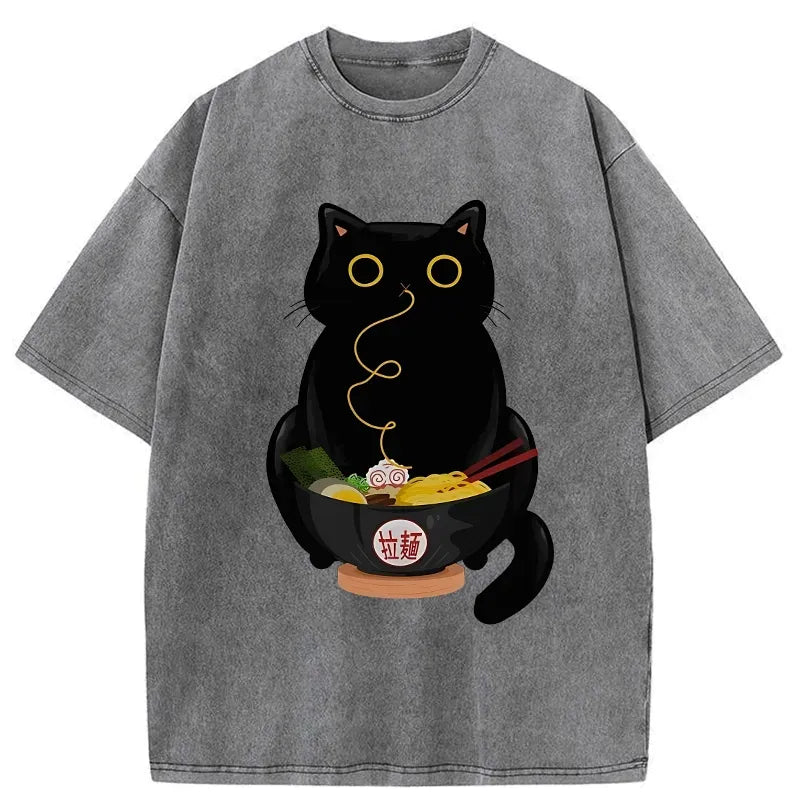 kyoto lion washed tee for streetwear