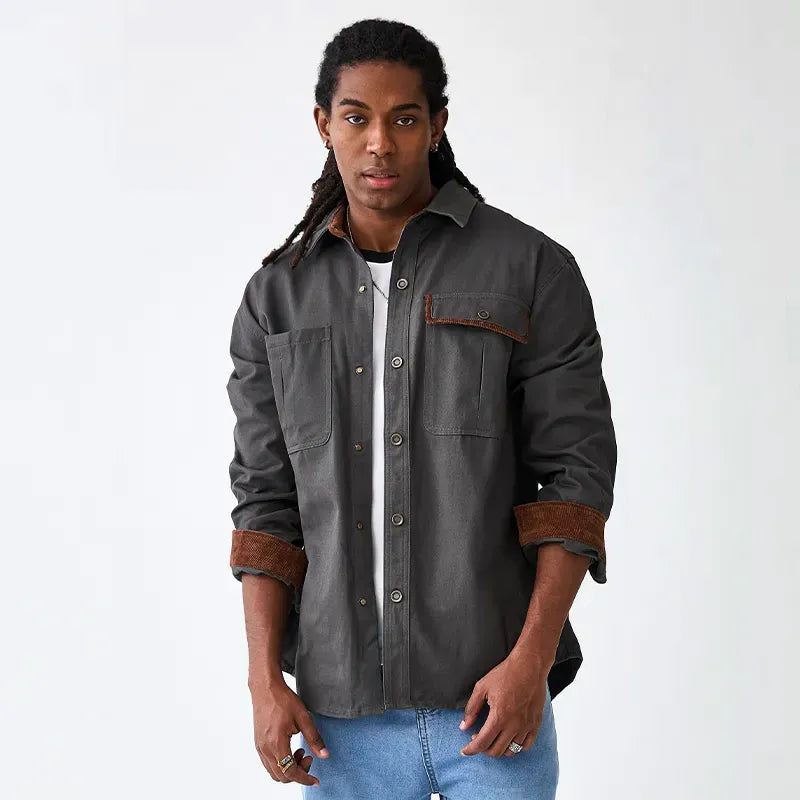 Japanese Corduroy Work Jacket for Men