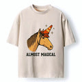 Kyoto-Lion Silly Horse Trying To Be Magical Washed T-Shirt
