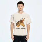 Kyoto-Lion Silly Horse Trying To Be Magical Washed T-Shirt