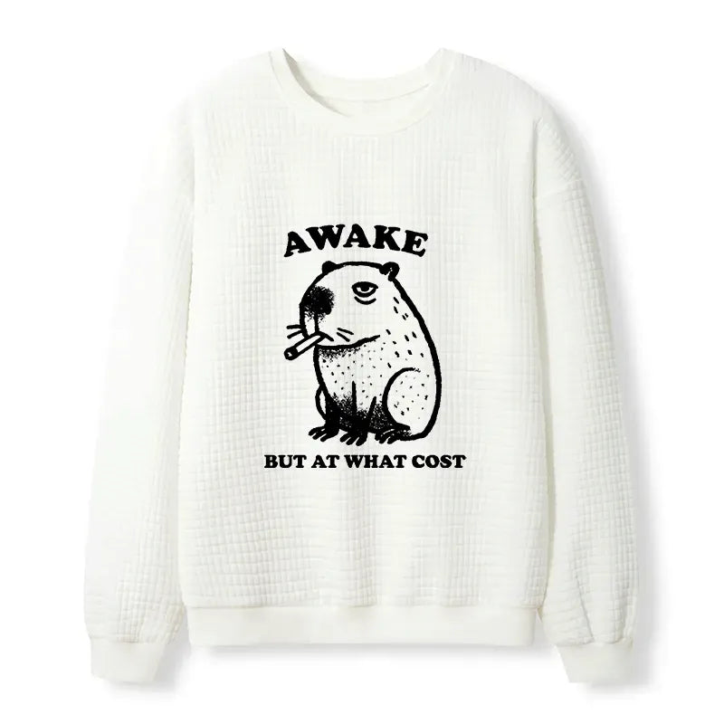 Unisex Waffle Sweatshirt for Spring Gift Idea