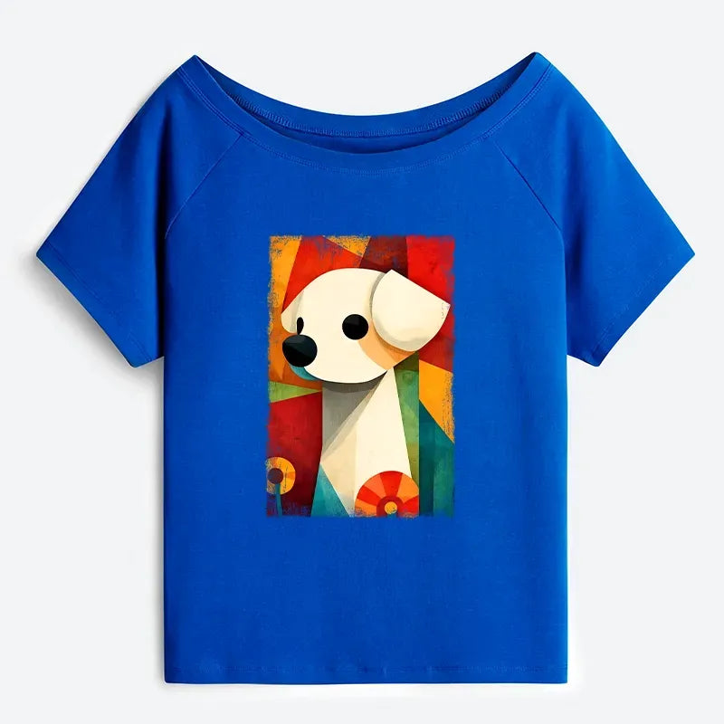 Japanese Culture Off Shoulder T-Shirt On Sale