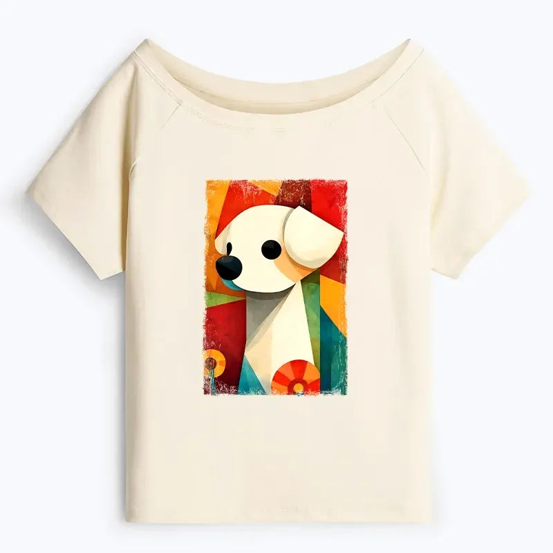 Japanese Culture Off Shoulder T-Shirt On Sale