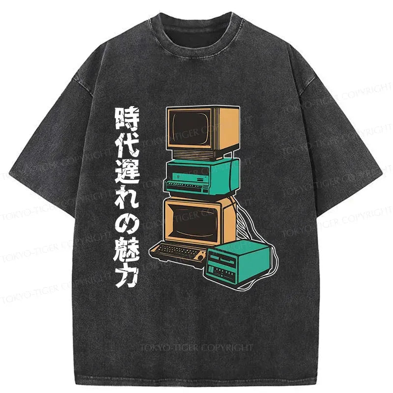Kyoto-Lion Outdated Charm Washed T-Shirt