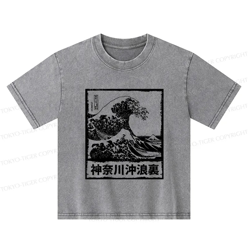 Kyoto-Lion Legendary Wave Kids Washed T-Shirt
