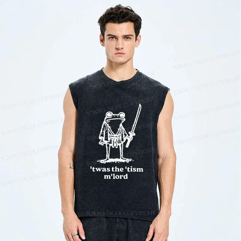 Kyoto-Lion Focused Samurai Frog Washed Tank