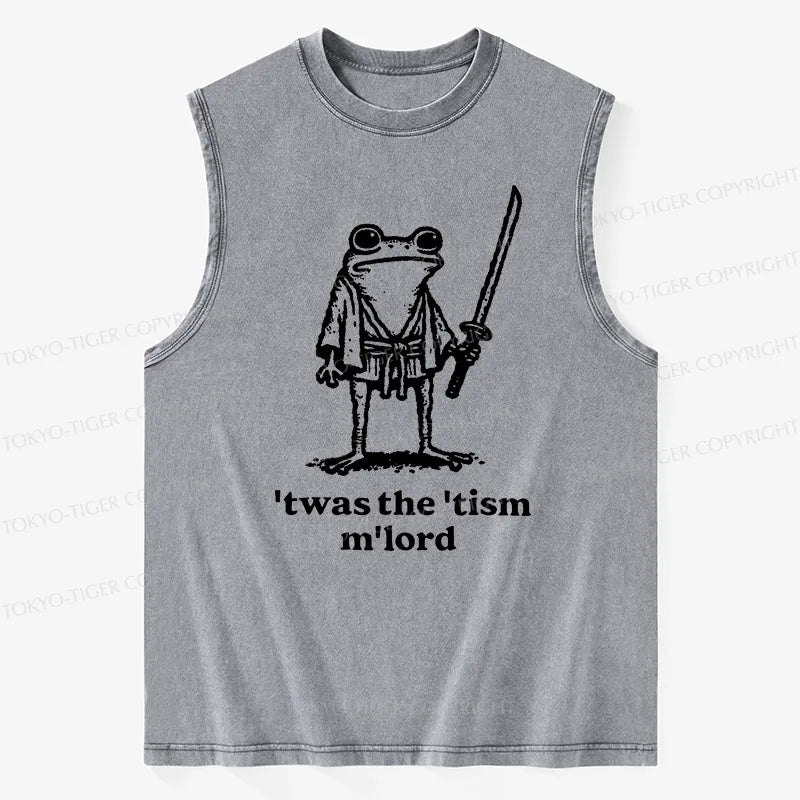 Kyoto-Lion Focused Samurai Frog Washed Tank