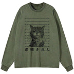 vintage kyoto lion washed t shirt for men