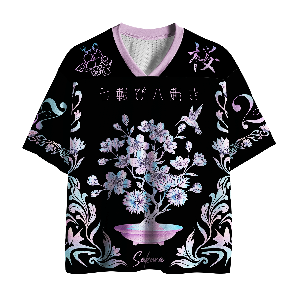 Kyoto-Lion Nanakorobi Yaoki Sakura Bonsai Mesh Jersey
