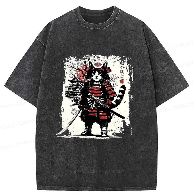 Retro Cat T-Shirt for Daily Wear