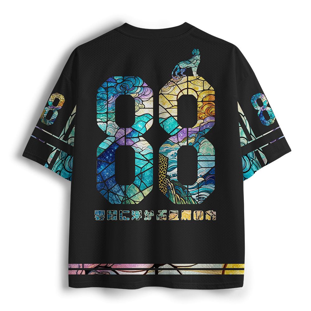 Kyoto-Lion Sun Panther Glass Art Mesh Jersey