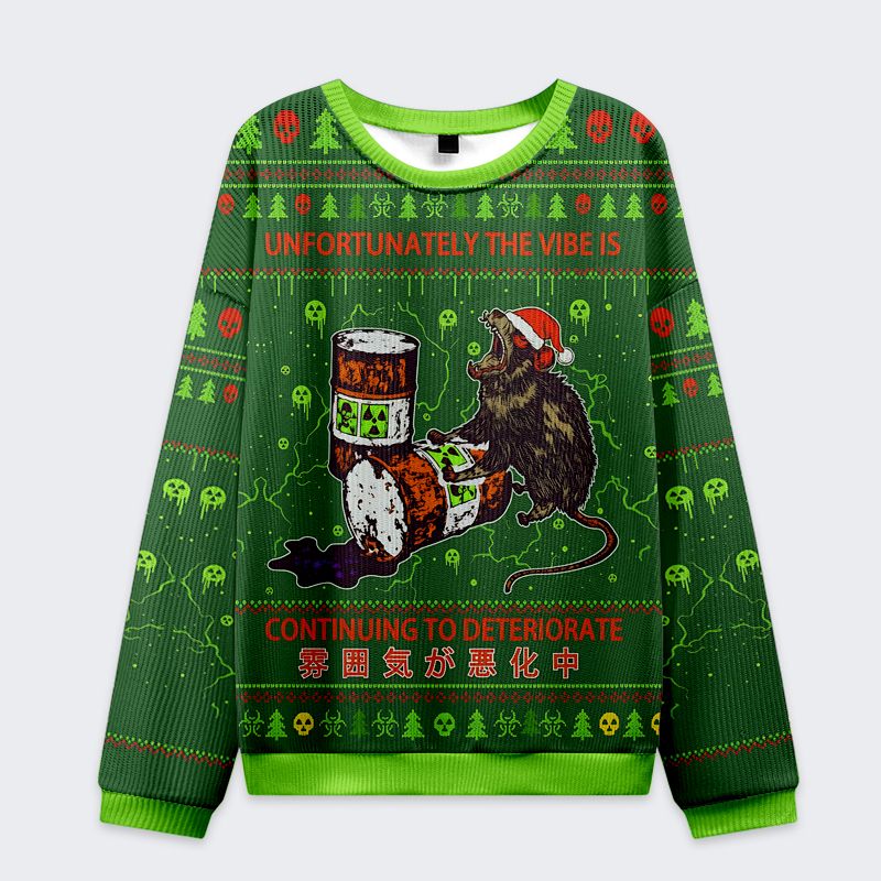Japanese funny ugly christmas sweatshirt