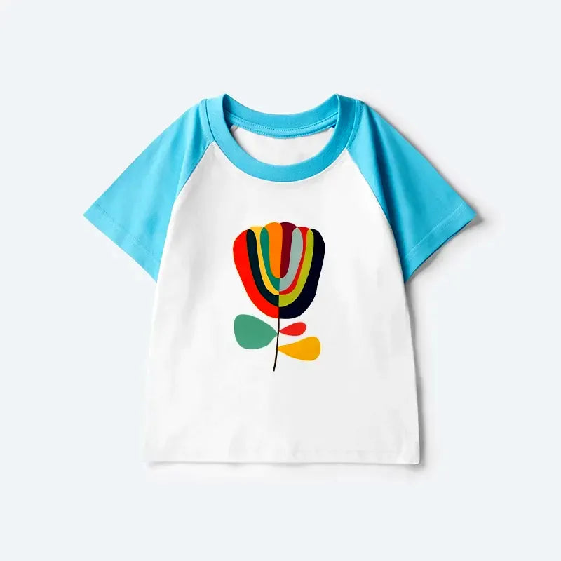 Kyoto Lion Cotton Kids Raglan Top